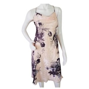 LULU'S x  Astr The Label Pink and Navy Blue Floral Print Medium